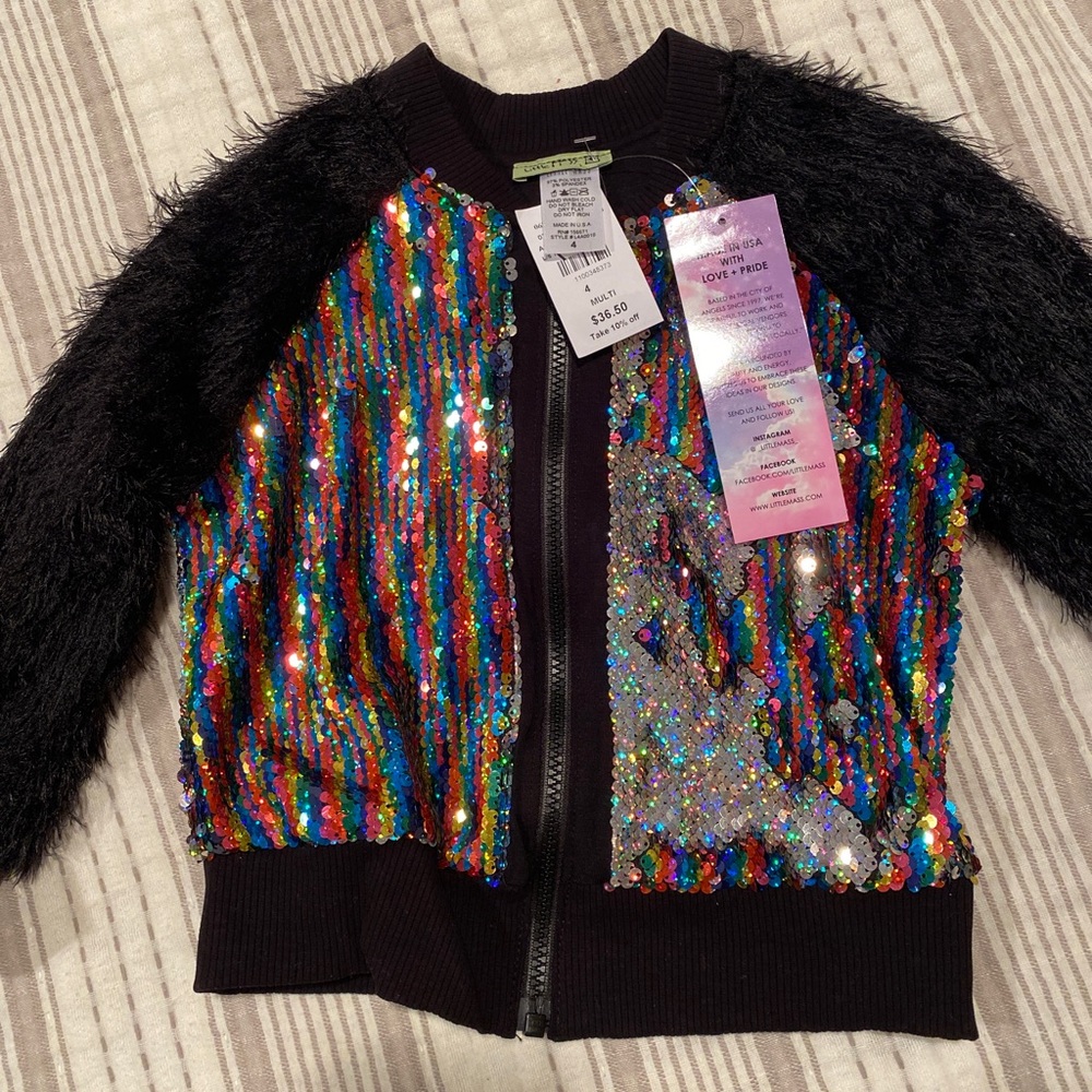 Girls sequin jacket